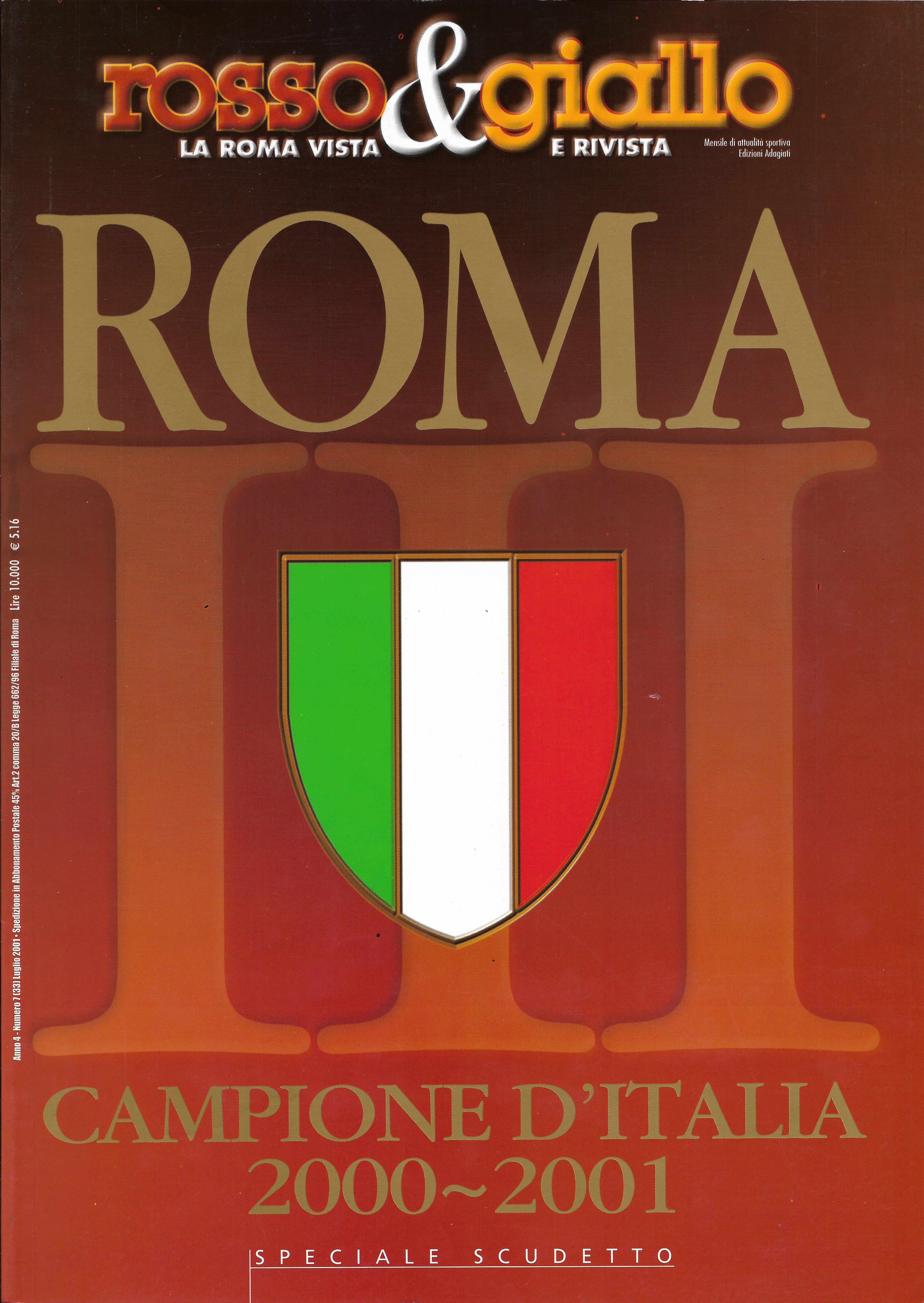 Roma Campione d'Italia 2000-2001