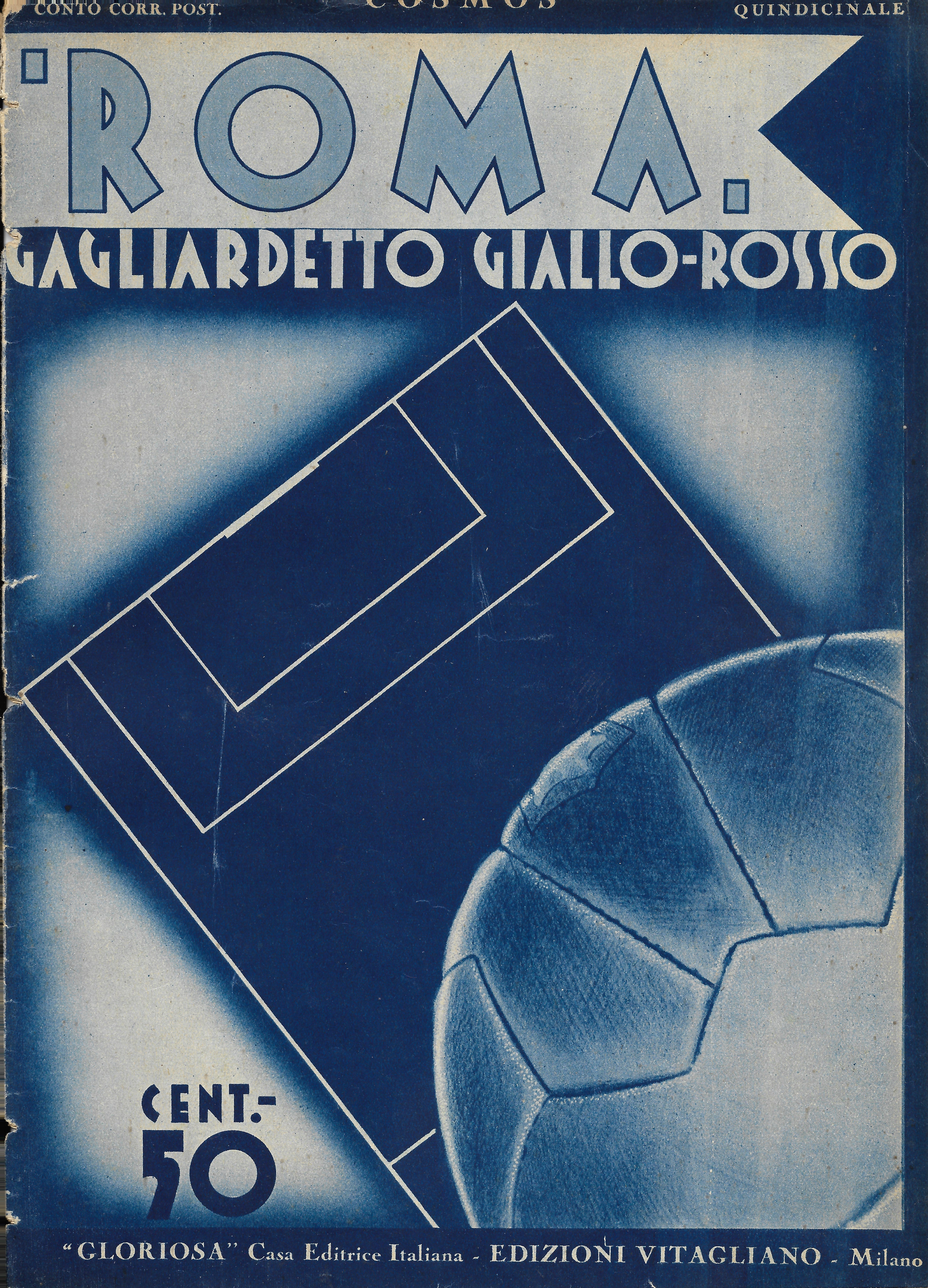 Roma- Gagliardetto Giallorosso